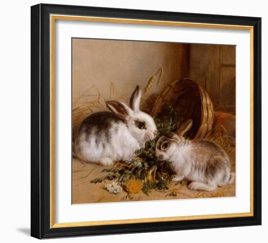 Bunnies' Meal II-Alfred Barber-Framed Art Print