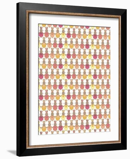 Bunnies Ombre-Josefina Baumann-Framed Giclee Print