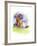 Bunnies with Pansies, 2014-John Keeling-Framed Giclee Print