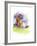 Bunnies with Pansies, 2014-John Keeling-Framed Giclee Print