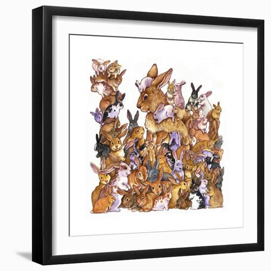 Bunnies-Wendy Edelson-Framed Giclee Print