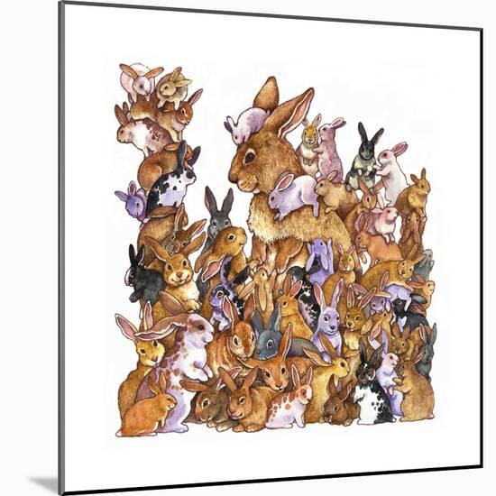 Bunnies-Wendy Edelson-Mounted Giclee Print