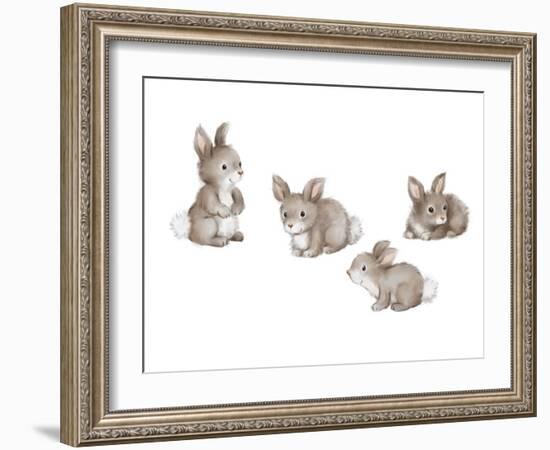 Bunnies-MAKIKO-Framed Giclee Print