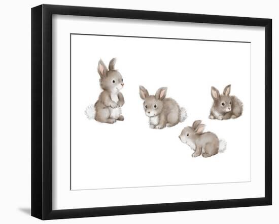 Bunnies-MAKIKO-Framed Giclee Print