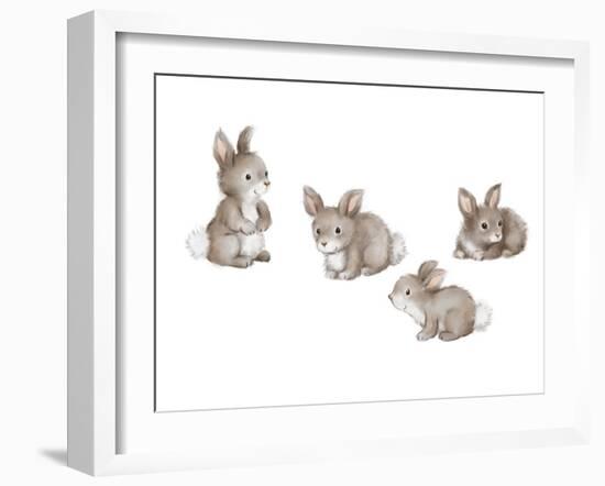 Bunnies-MAKIKO-Framed Giclee Print