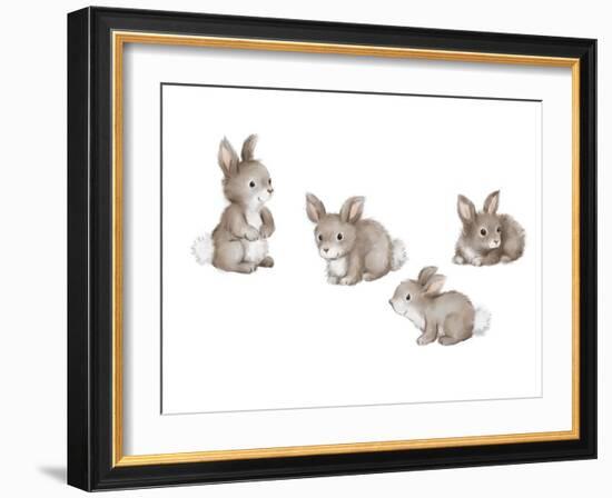 Bunnies-MAKIKO-Framed Giclee Print