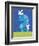 Bunny 2-Blue Fish-Framed Premium Giclee Print