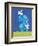 Bunny 2-Blue Fish-Framed Premium Giclee Print