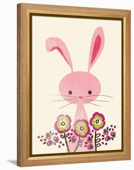 Bunny and Blooms-null-Framed Premier Image Canvas