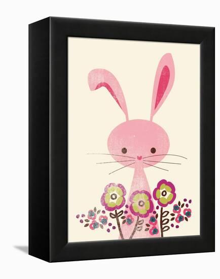 Bunny and Blooms-null-Framed Premier Image Canvas