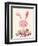 Bunny and Blooms-null-Framed Giclee Print