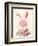 Bunny and Blooms-null-Framed Giclee Print