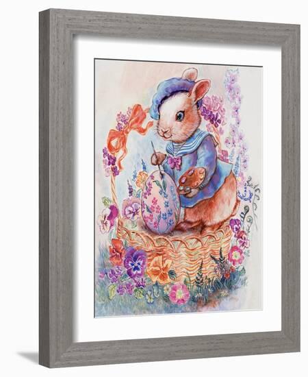 Bunny Artist-Judy Mastrangelo-Framed Giclee Print