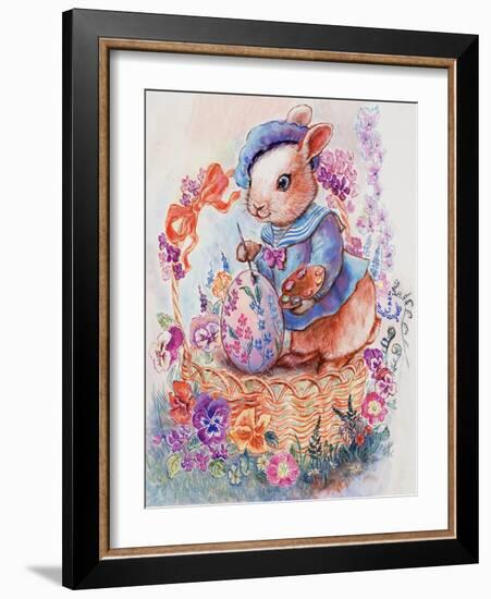 Bunny Artist-Judy Mastrangelo-Framed Giclee Print