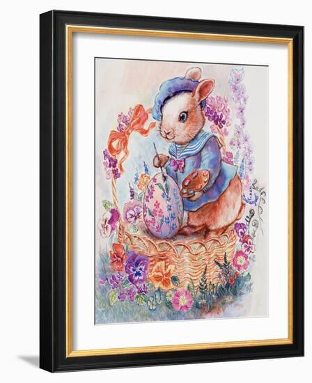 Bunny Artist-Judy Mastrangelo-Framed Giclee Print