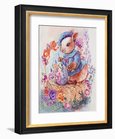 Bunny Artist-Judy Mastrangelo-Framed Giclee Print