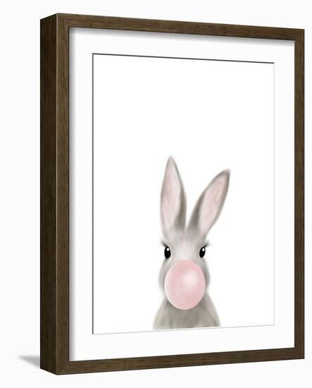 Bunny Bubble Gum-Leah Straatsma-Framed Art Print