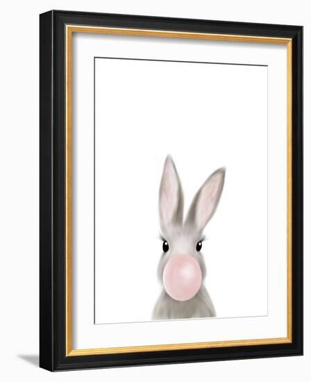 Bunny Bubble Gum-Leah Straatsma-Framed Art Print