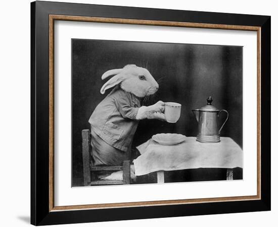Bunny Coffee Break-null-Framed Photographic Print