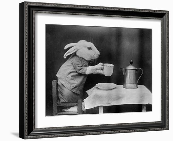 Bunny Coffee Break-null-Framed Photographic Print