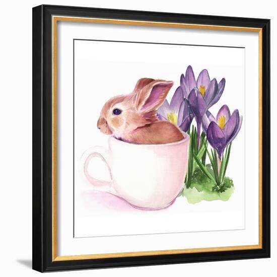 Bunny Crossing I-Jennifer Parker-Framed Art Print