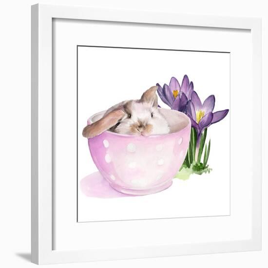 Bunny Crossing II-Jennifer Parker-Framed Art Print