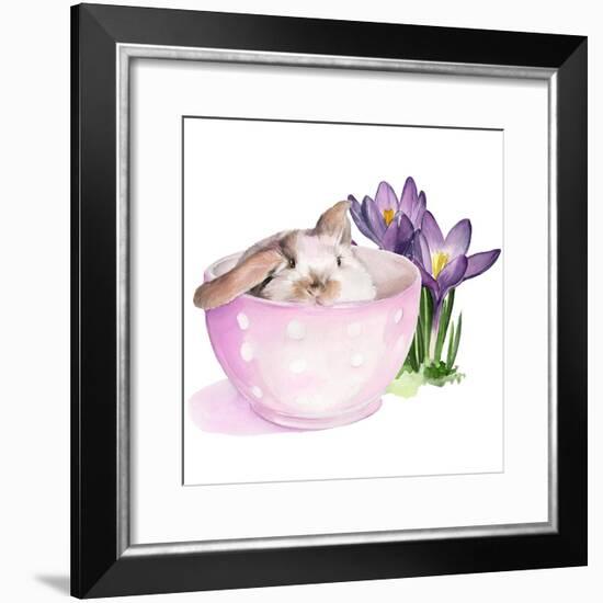 Bunny Crossing II-Jennifer Parker-Framed Art Print