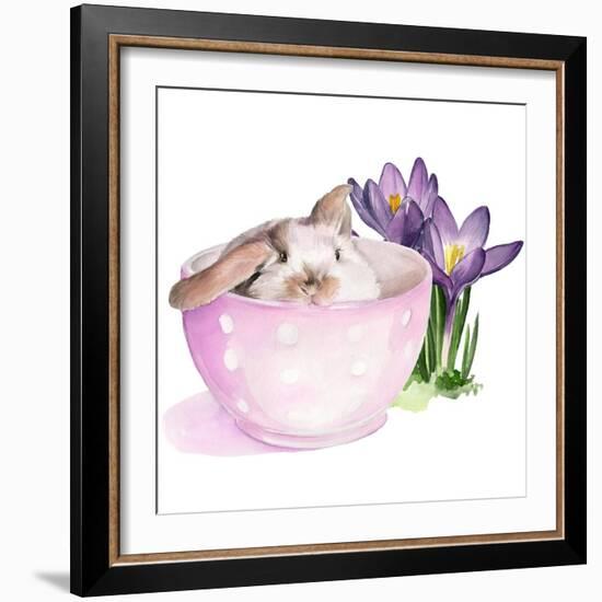 Bunny Crossing II-Jennifer Parker-Framed Art Print