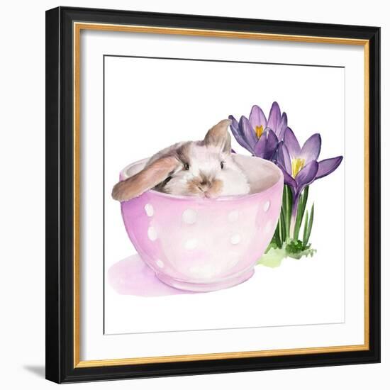 Bunny Crossing II-Jennifer Parker-Framed Art Print