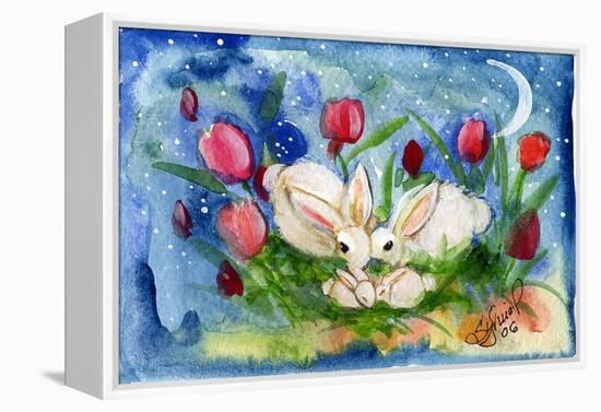 Bunny Family-sylvia pimental-Framed Stretched Canvas