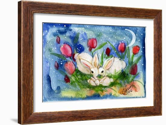 Bunny Family-sylvia pimental-Framed Art Print