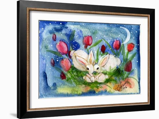 Bunny Family-sylvia pimental-Framed Art Print