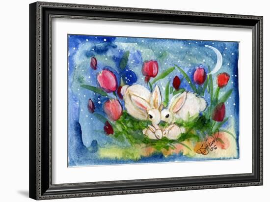 Bunny Family-sylvia pimental-Framed Art Print