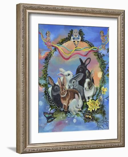 Bunny Festival-Sue Clyne-Framed Giclee Print