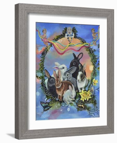 Bunny Festival-Sue Clyne-Framed Giclee Print