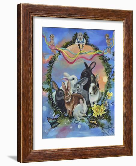 Bunny Festival-Sue Clyne-Framed Giclee Print