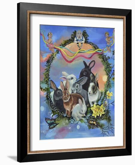 Bunny Festival-Sue Clyne-Framed Giclee Print