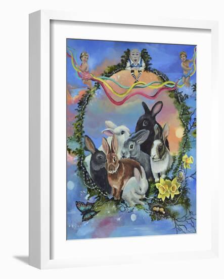 Bunny Festival-Sue Clyne-Framed Giclee Print