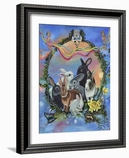 Bunny Festival-Sue Clyne-Framed Giclee Print