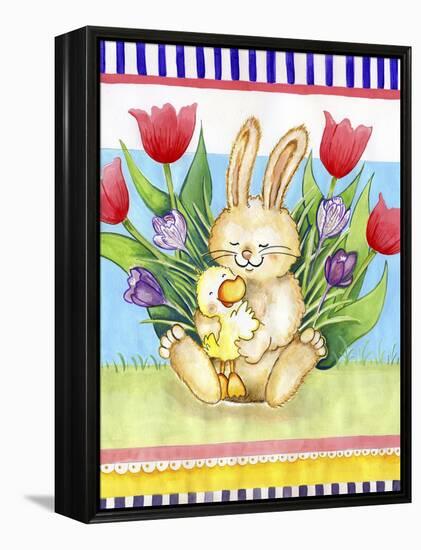 Bunny Hugs-Valarie Wade-Framed Premier Image Canvas