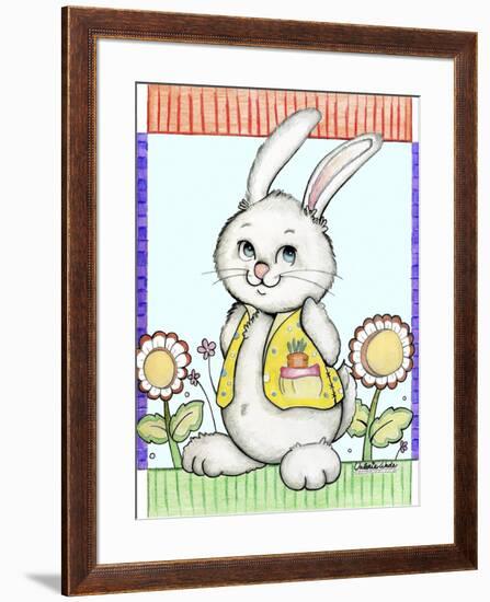 Bunny in Yellow-Valarie Wade-Framed Giclee Print