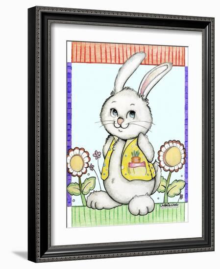 Bunny in Yellow-Valarie Wade-Framed Giclee Print