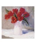 Roses in a Mexican Vase-Bunny Oliver-Stretched Canvas