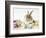 Bunny Rabbit Sitting Among Easter Eggs-null-Framed Photographic Print