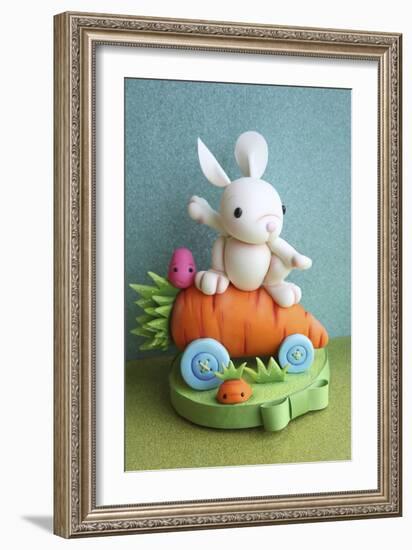 Bunny Skating-null-Framed Photographic Print