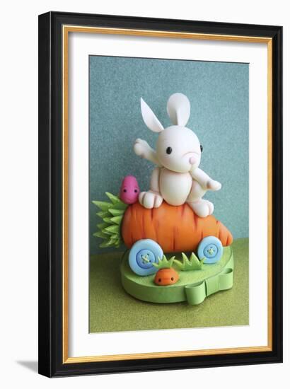 Bunny Skating-null-Framed Photographic Print
