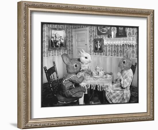 Bunny Tea Party-Grand Ole Bestiary-Framed Art Print