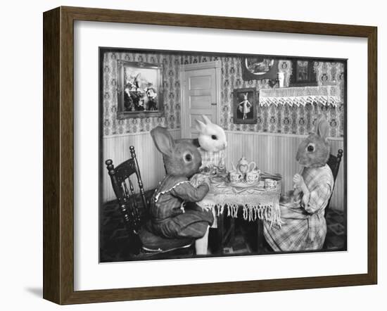 Bunny Tea Party-Grand Ole Bestiary-Framed Art Print