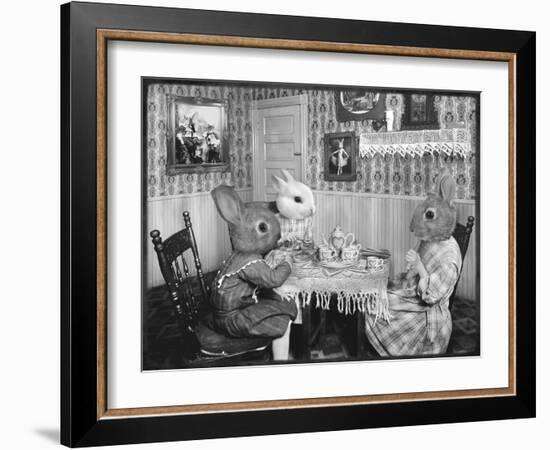 Bunny Tea Party-Grand Ole Bestiary-Framed Art Print