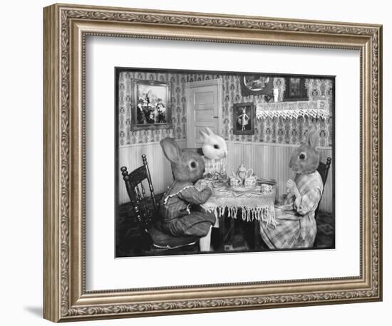 Bunny Tea Party-Grand Ole Bestiary-Framed Art Print